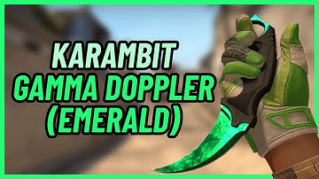 ★ Karambit Gamma Doppler (Emerald) | CSGO Knife Showcase