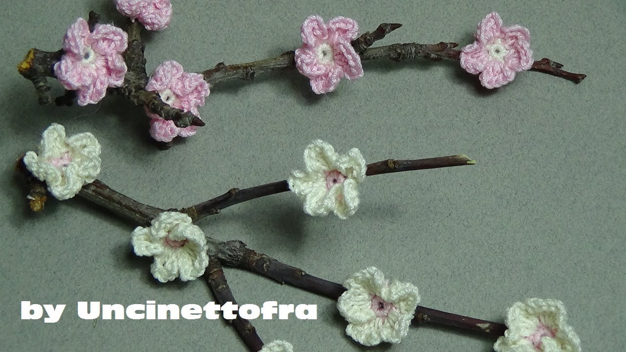 Ramoscello fiorito (welcome springtime) uncinetto tutorial