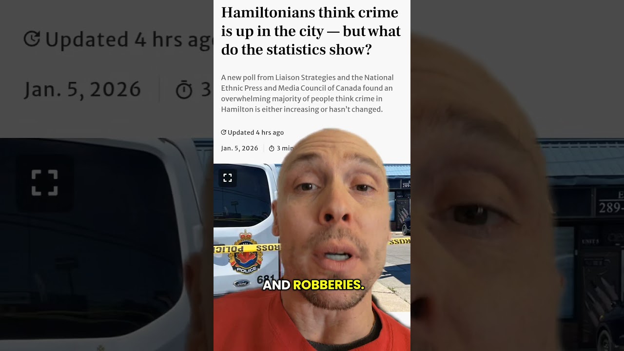 In Hamilton, more than nine out of 10 of the 800 people polled thought that crimes was increasing.