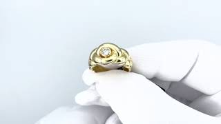 Vidéo: Bague Van Cleef & Arpels Vintage en Or jaune 18k Diamant vers 1980. Taille 50-51