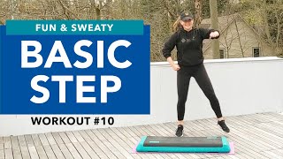 Basic Step Aerobics Workout #10. Fun & Sweaty! (35 MIN)