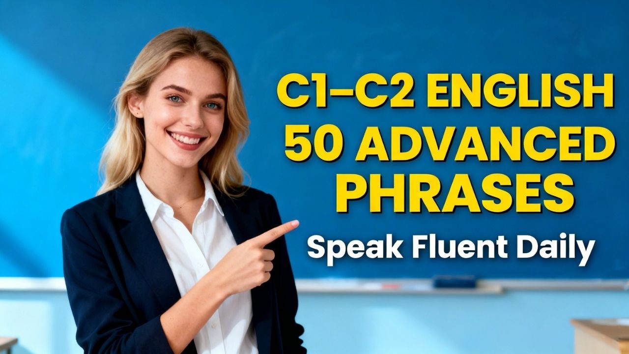 C1–C2 English: 50 Advanced Phrases to Speak Fluent, Natural English Daily