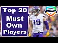 Top Must Own Players | 2020 Fantasy Football