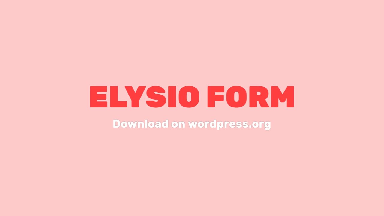 Elysio Form - Widget & Styles Contact Form 7 for Elementor