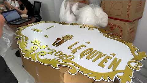 Bảng tên dâu rể đám cưới bảng tên đám cưới đẹp vs Ab Shop 0866460504