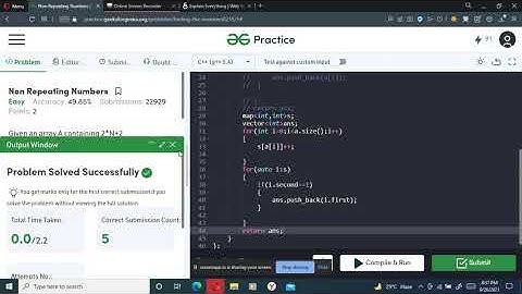 Non Repeating Numbers | Gfg | Solution