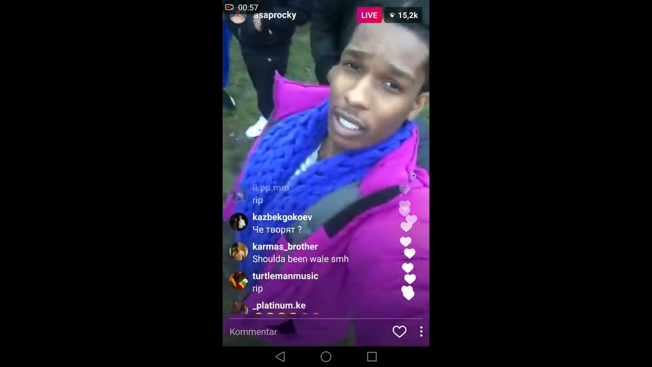 AAP Rocky crying at AAP Yams grave YouTube