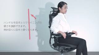 エルゴヒューマンプロ　ブラック　オットマン内蔵型　取り扱い説明書付き エルゴヒューマン ブラックエディション / オットマン内蔵型