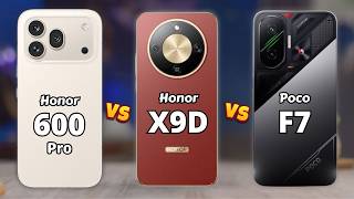 Honor 600 Pro vs Honor X9D vs Poco F7