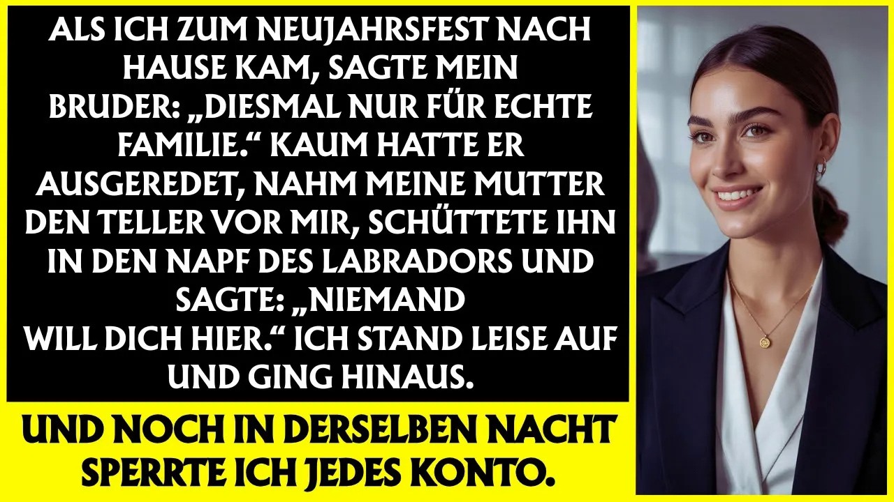 „Als mein Bruder zu Silvester sagte „Dieses Jahr ist nur für echte Familie “ Und dann…“