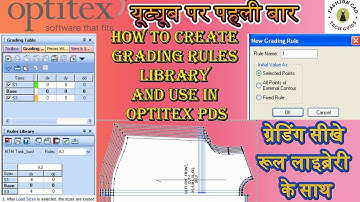 Grading tutorial! How to Create and Use Grading Rules Library in Optitex PDS!  #optitexgrading