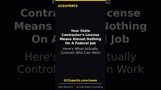 Your State Contractor's License Means Almost Nothing On A Federal Job — Here's What Actual #Shorts