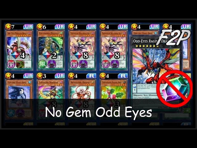 yugioh master duel odd eyes deck 0 GEM AND 1500 GEM Odd-Eyes Raging Dragon Decks [Yu-Gi-Oh! Duel Links]