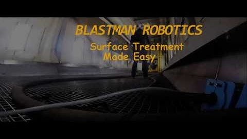Automatic blast cleaning robot - Automatically Generated Blasting Programs with Blastman B16CX