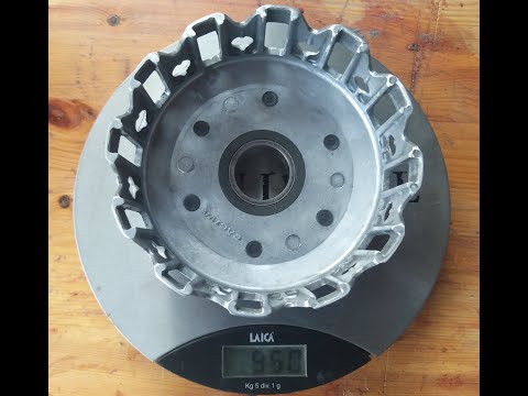 PHASE 4 [ C ] PREPARATION with Lightening of the clutch bell Cagiva Supercity/Mito 125cc.