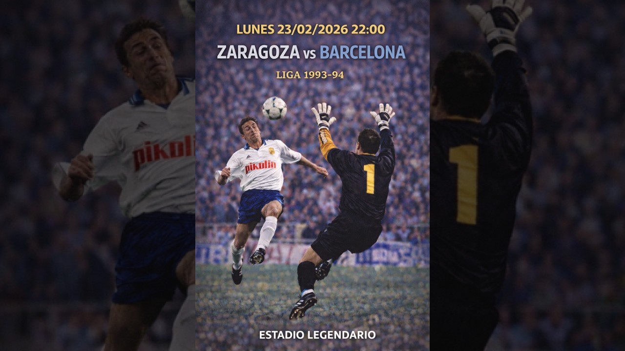 Zaragoza 6 3 Barcelona - Liga 1993-94 (Full Match)