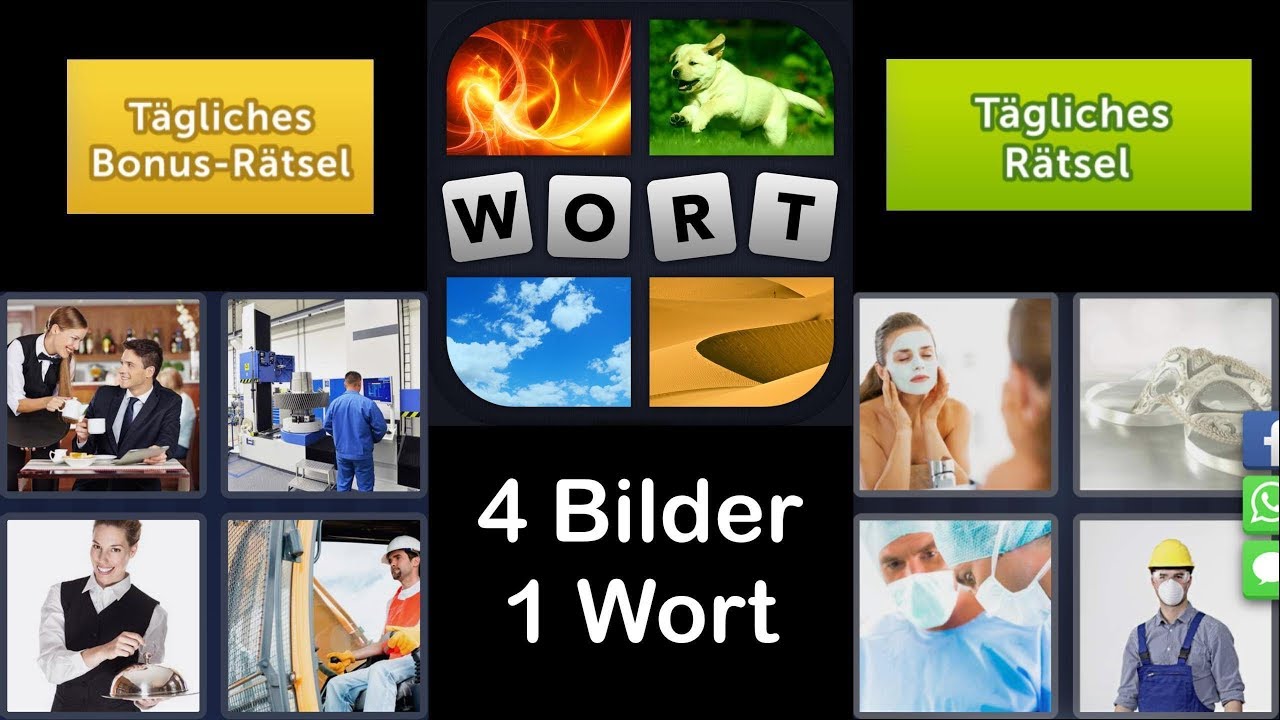 Tägliches Rätsel 4 Bilder 1 Wort www.youtube.com