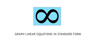 College Algebra 2.4.1 Graph Linear Equations in Standard Form