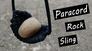 How to make an easy Paracord Rock Sling!