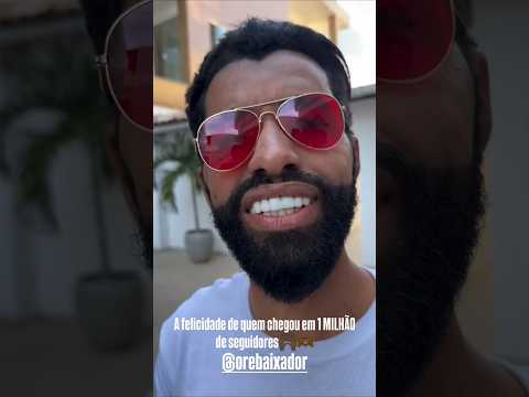 A felicidade de quem chegou em 1 milhão de seguidores