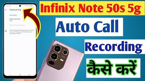 How to enable Auto Call Recording in Infinix Note 50s 5g/call recording kaise kare/call recording