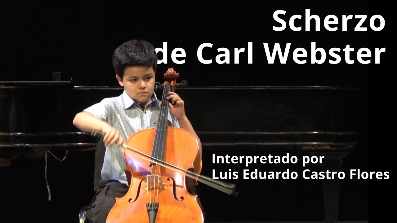Luis Eduardo Castro Flores interpreta Scherzo de Carl Webster en cello 2022-06-07