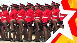 WOMEN'S TROOPS ESWATINI (SWAZILAND) ★ ARMY DAY ★ UMBUTHFO ESWATINI DEFENSE FORCE 24 #militaryparade