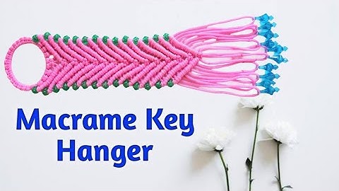 Simple & Easy Macrame Key Hanger Full Tutorial | Macrame Art | Macrame Craft #Vishranticreation