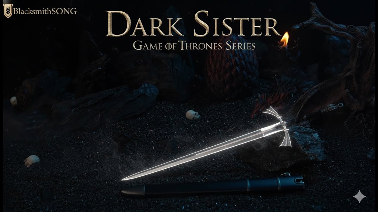 Dark Sister Replica – 22cm Die-Cast Metal Sword | The Warrior Queen's Blade — video still from the handmade miniature scene