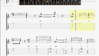 Video thumbnail of "King Crimson   Starless GUITAR 1 TAB"