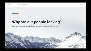Use SciKit Learn ML models to predict employee attrition
