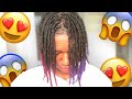 HOW TO DYE DREADS *I DYED MY HAIR TWO DIFFERENT COLORS*