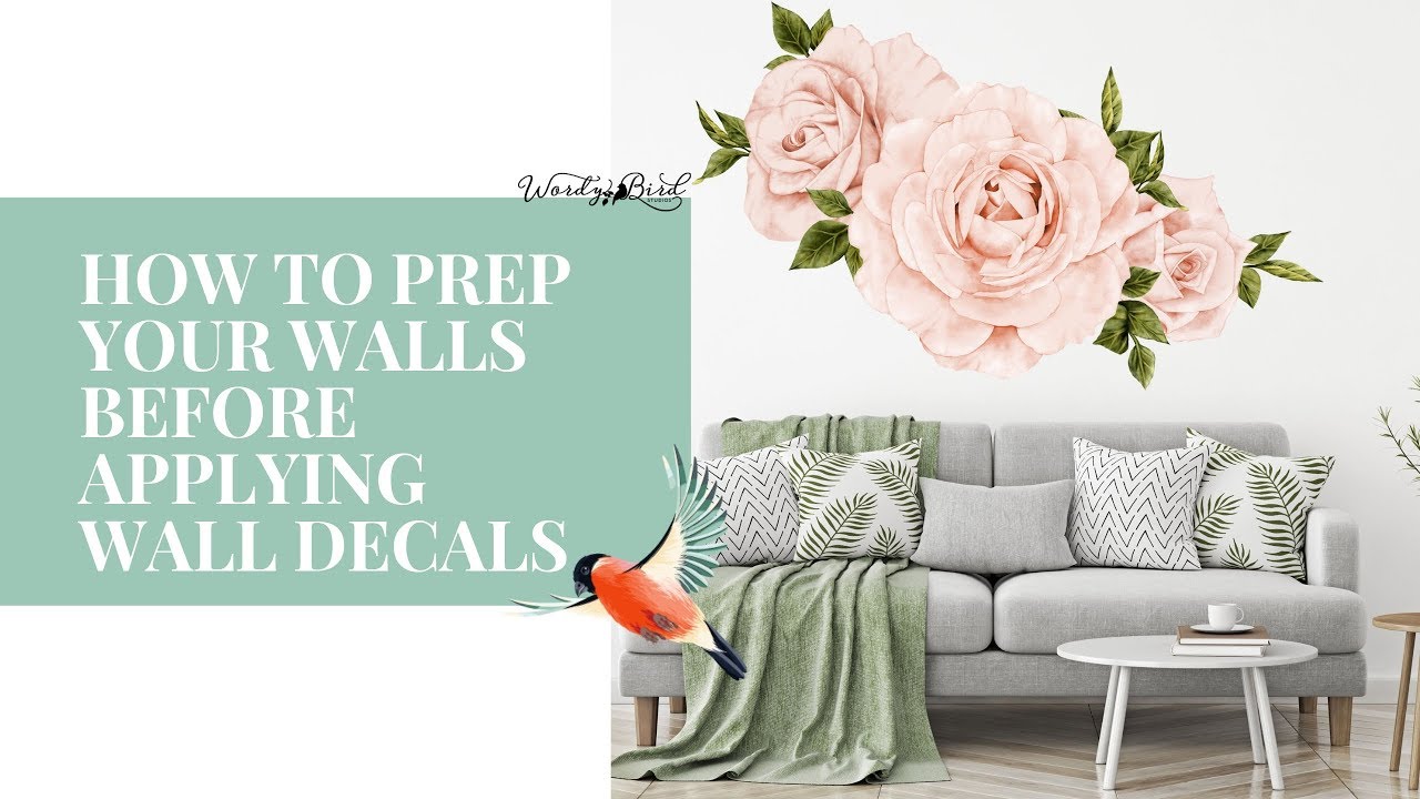 Prep your walls for a Wall Decal Application YouTube