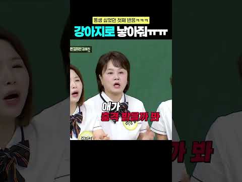 동생이 너무 싫었던 <strong>김효진</strong> 딸의 레전드 반응ㅋㅋㅋ #아는형님 #shorts