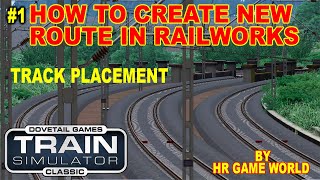 HOW TO CREATE NEW ROUTE IN TRAIN SIMULATOR (RAILWORKS) Part 1 Track Layout screenshot 3