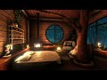 🌳Cozy Treehouse with Rain &amp; Fireplace Sounds to Sleep or Relax