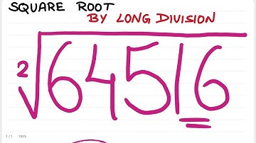 Square root of 64516 | Square root by long division method class 8 | long division method | √64516