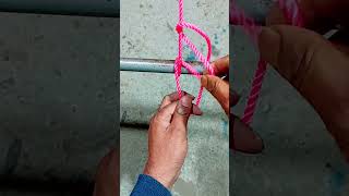 how to tie ropes second end knot 🫢 #knot #ropeknots
