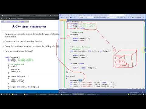 7.4 C++ struct constructors - YouTube 7.4 C++ Struct Constructors - Youtube