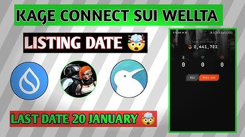 "How to Connect Kage SUI Wallet,Kage New Update Fully details"