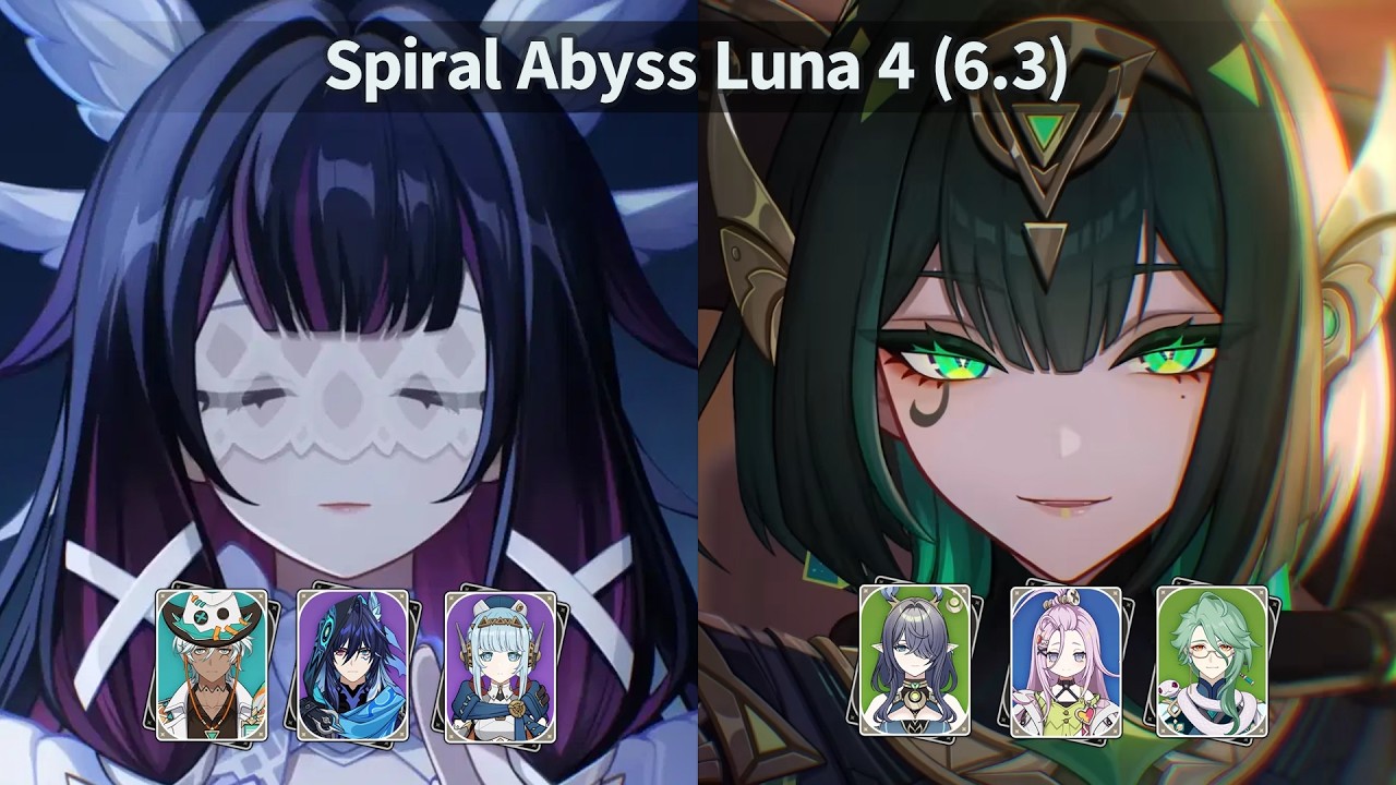 Genshin Impact — Spiral Abyss Luna 4 (ver 6.3) | 36★ — Columbina & Nefer Teams