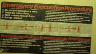 Old Emergency Evacuation Instructions on an R44 (C) Train
