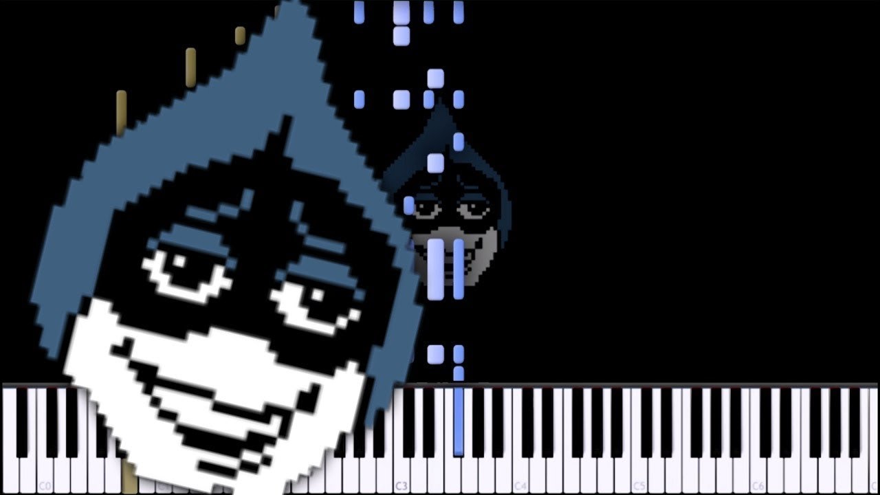 LANCER - Deltarune Piano Synthesia Tutorial (WITH MIDI)