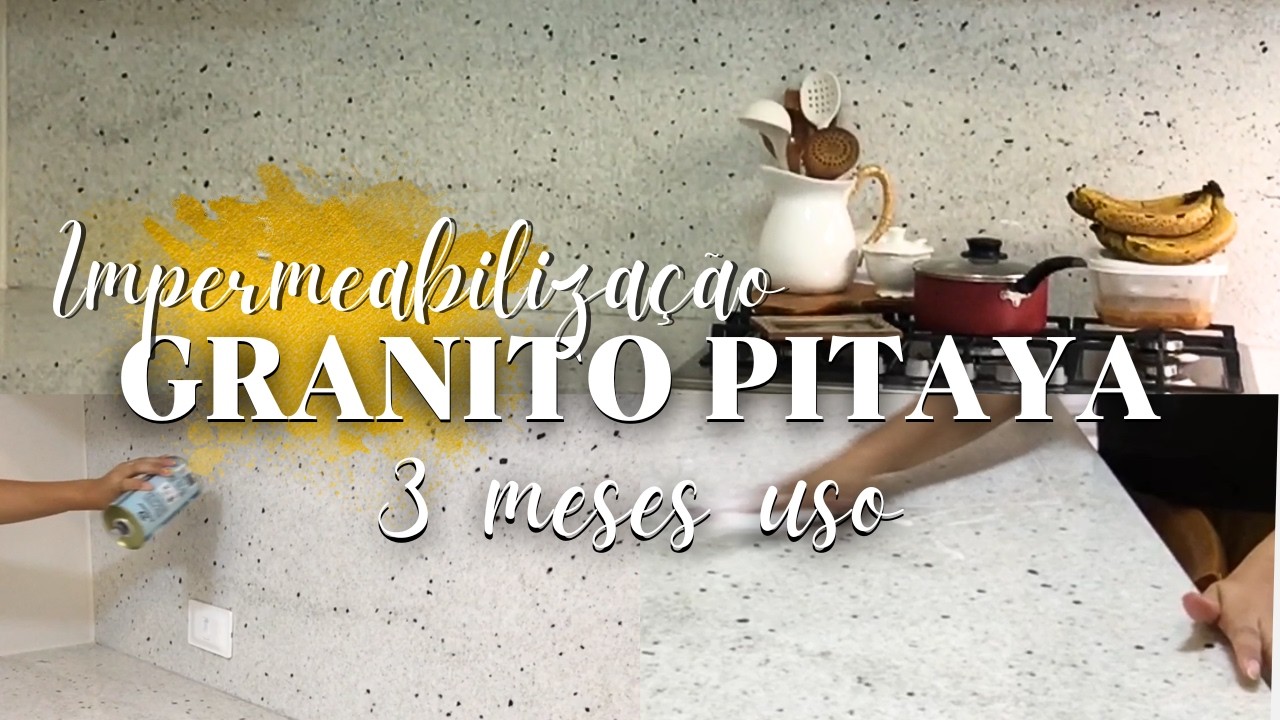COMO IMPERMEABILIZAR GRANITO BRANCO PITAYA? I Impermeabilizando nossa bancada de granito Pitaya