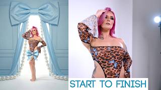 How I Shot Luxury Editorial Boudoir Using Digital Backdrops | You Can Do This ANYWHERE!