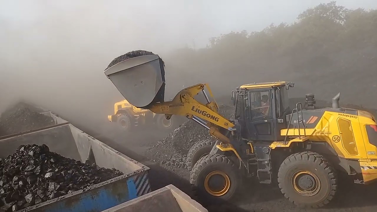 LIUGONG 856H BS4 WHEEL LOADER WORKING IN WAGON LOADING +91 8427631050