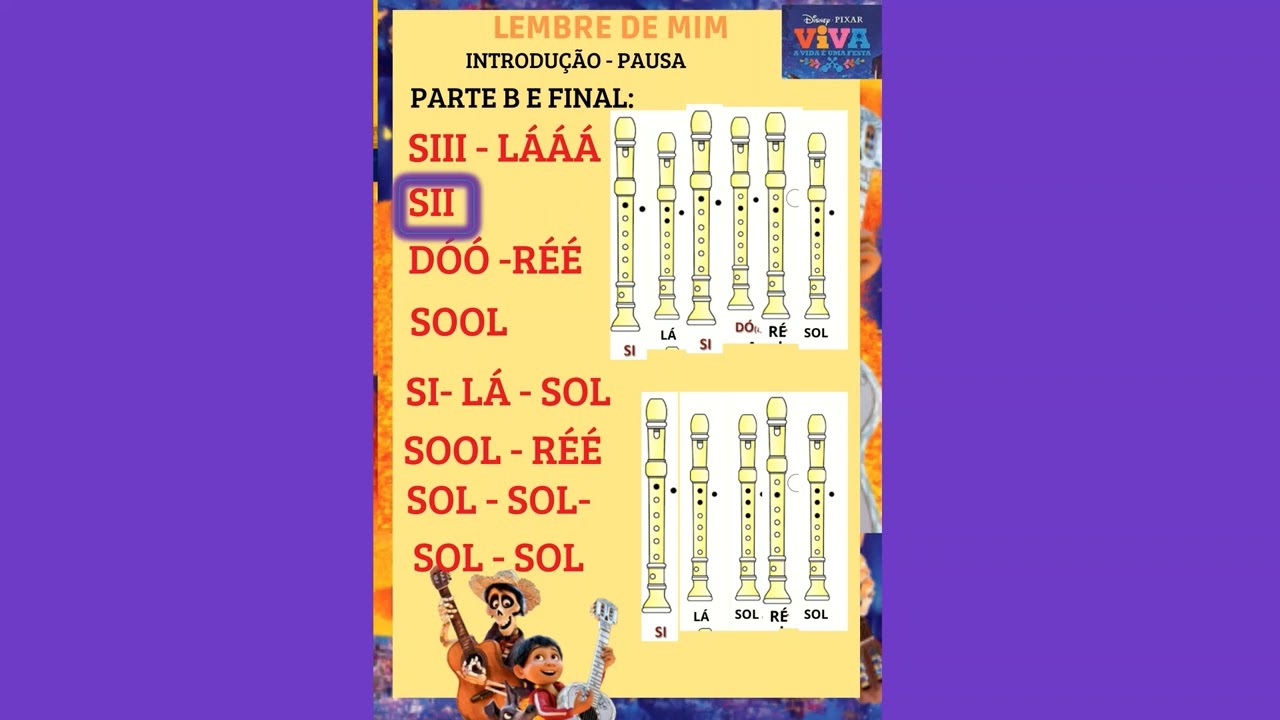 Lembre de mim Flauta Doce YouTube