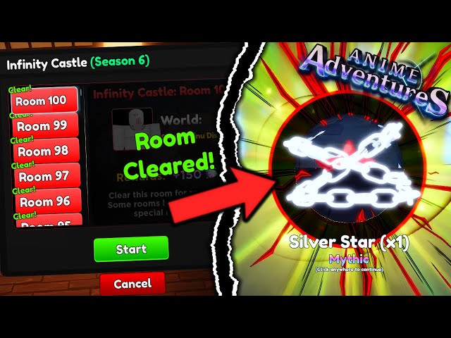 🐢Turtle Star Infinte Castle Floor 100 Reward [🏴‍☠️UPD13] Anime Adven