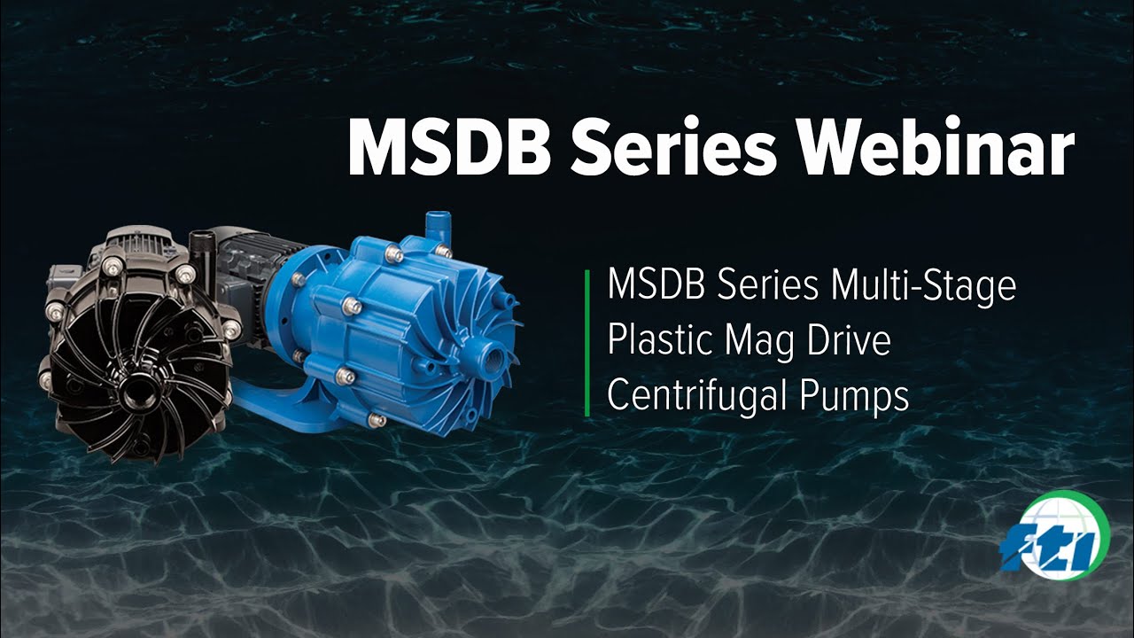 Finish Thompson MSDB Series multi-stage sealless plastic mag-drive centrifugal pump
