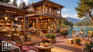 Summer Jazz Music 🌞 Outdoor Coffee Shop Ambience & Warm Jazz Instrumental Music for Relaxing, Work